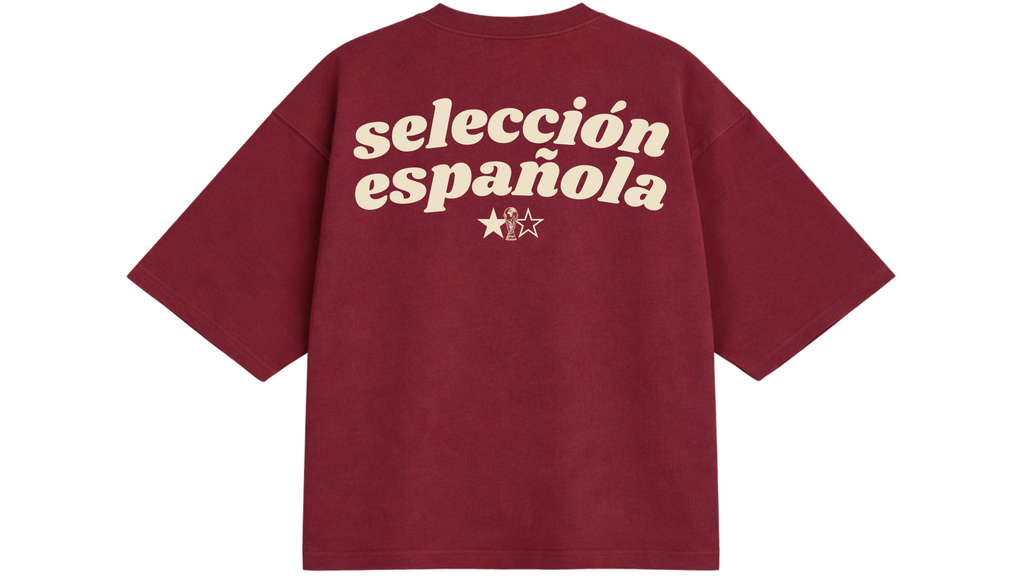 Camiseta "selección española"- Burdeos