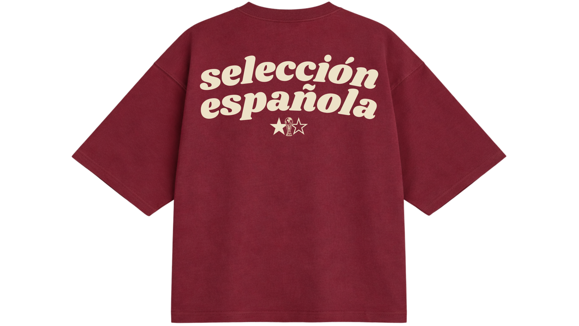 Camiseta "selección española"- Burdeos