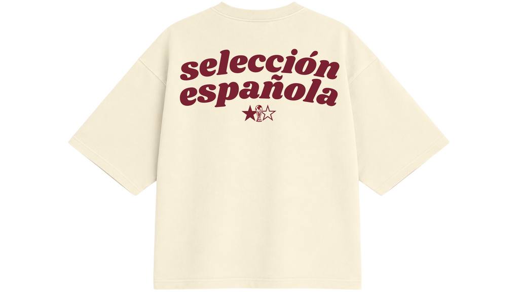Camiseta "selección española"- Beige