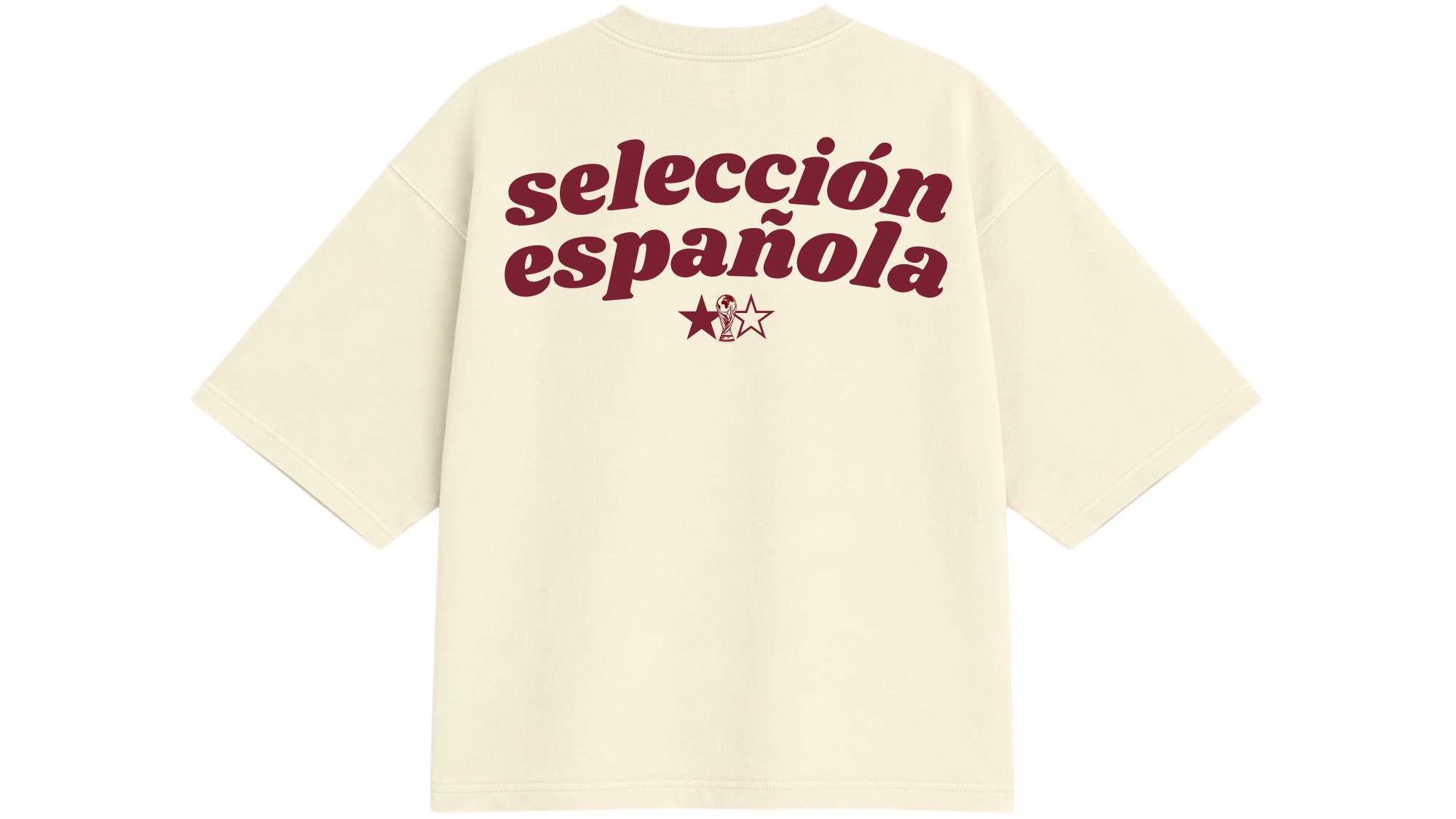 Camiseta "selección española"- Beige