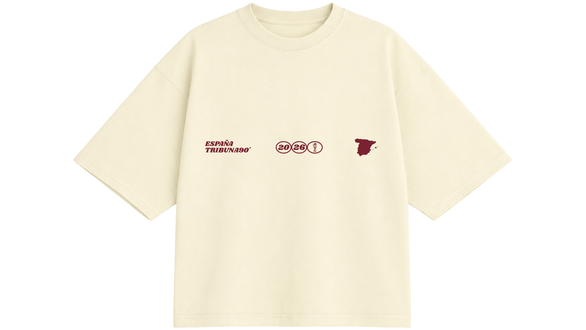 Camiseta "selección española"- Beige