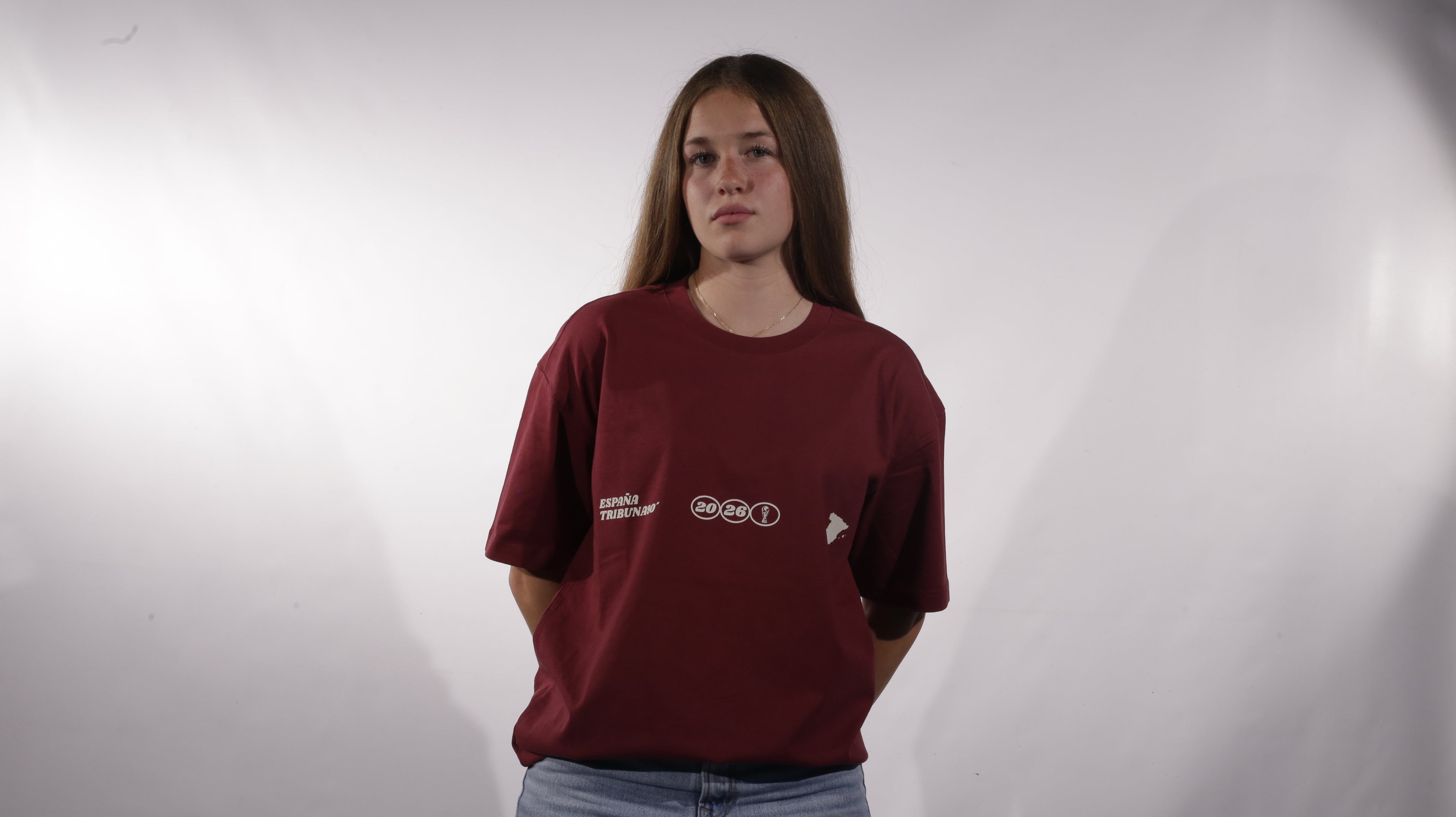 Camiseta "selección española"- Burdeos