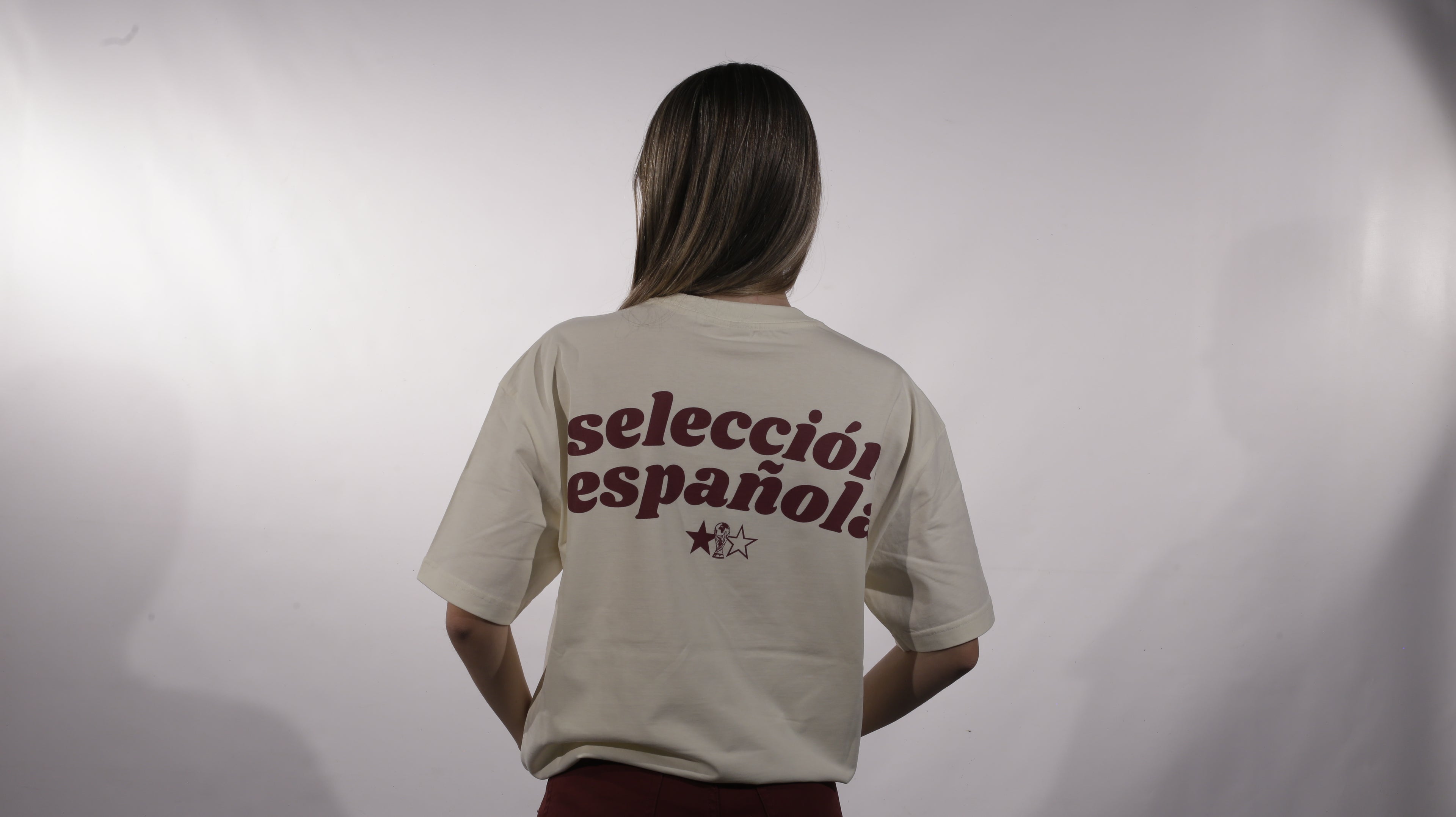 Camiseta "selección española"- Beige